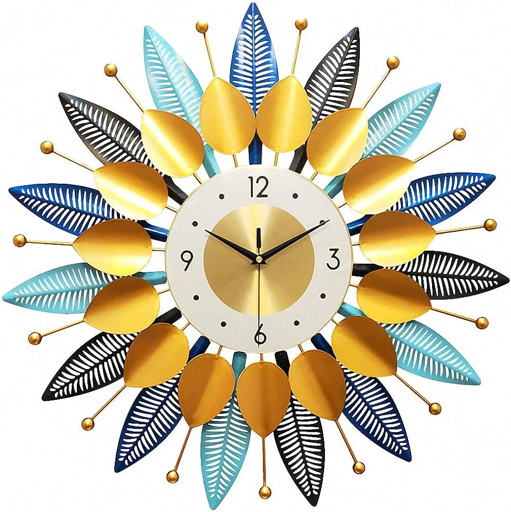Metal wall clock panel
