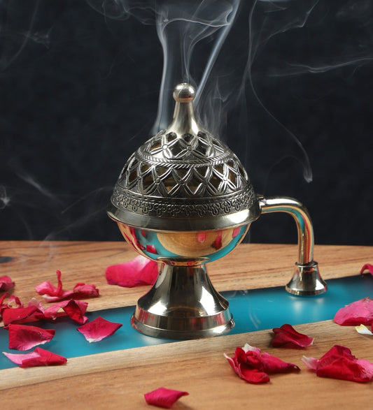 Brass Loban with Handle idekors