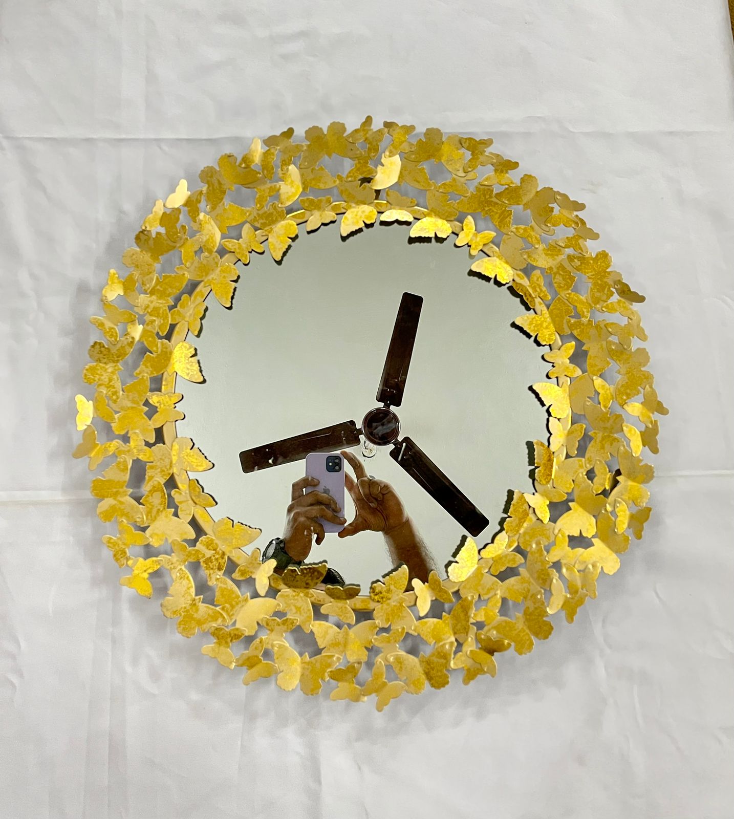 Butterfly Metal Mirror idekors
