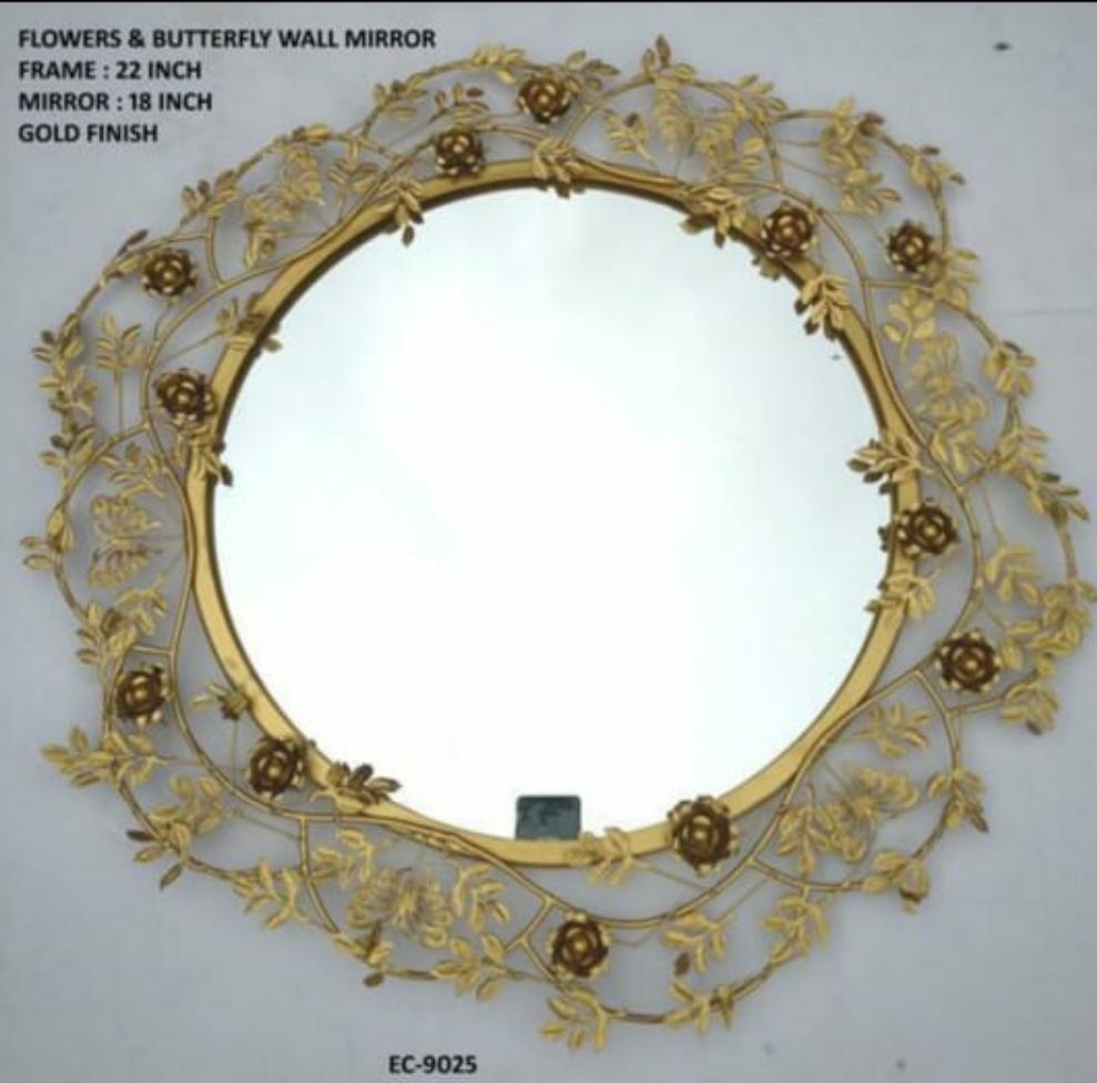 Designer Mirror golden idekors