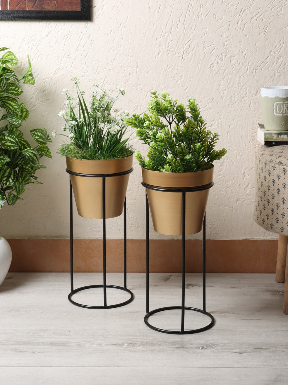 Detachable pot planter set of 2 idekors