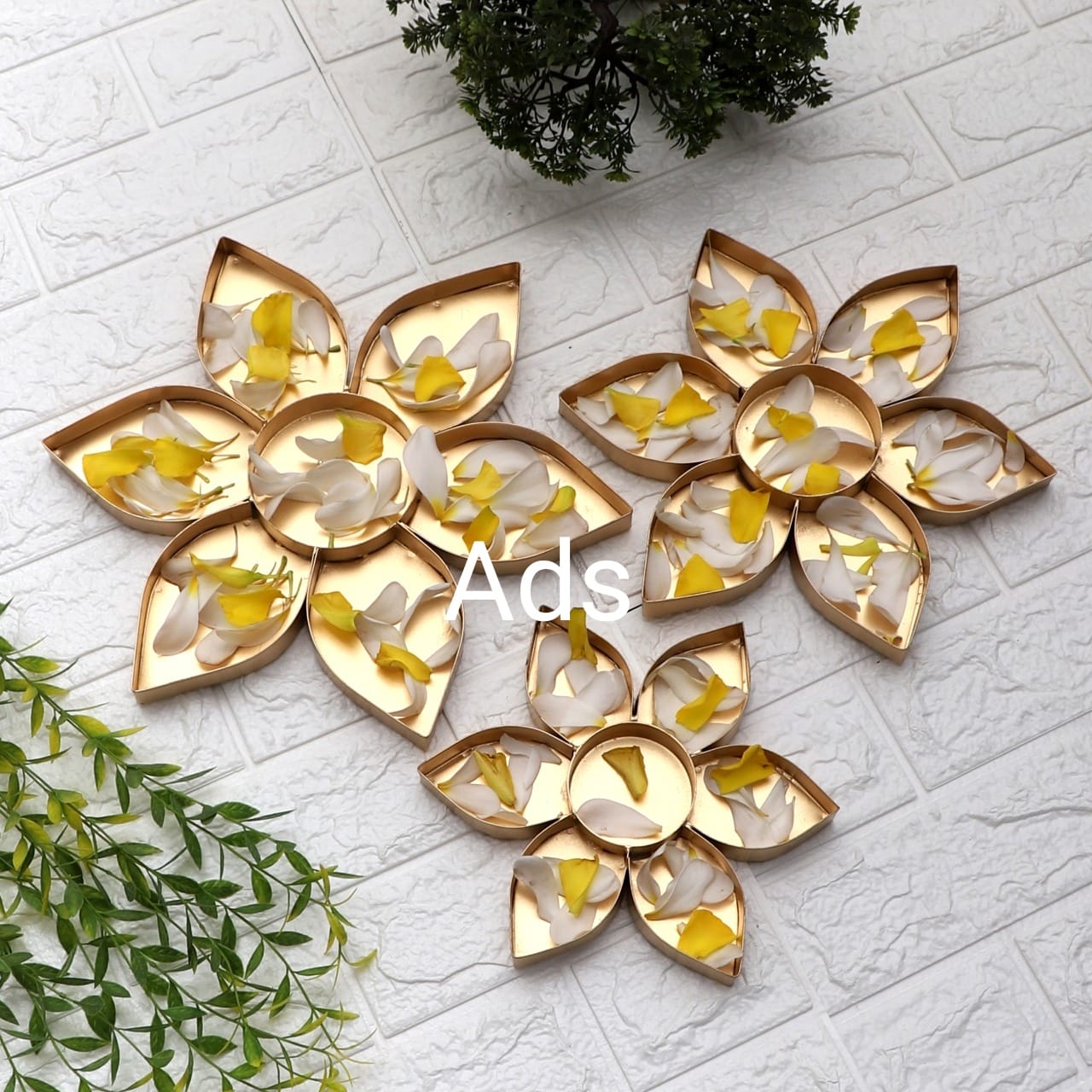 Flower Urli Set of 3 idekors