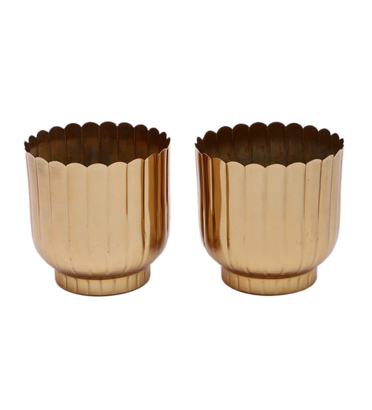 Gold Stripe Planter idekors
