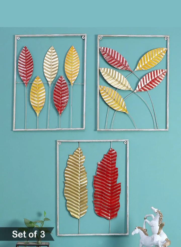 Hammered Leaves set of 3 idekors