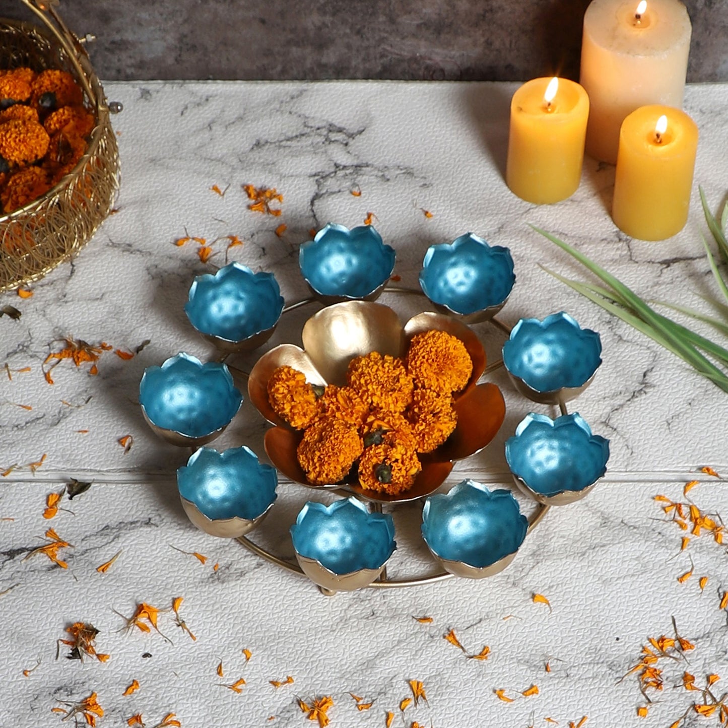Tea light Urli set of 2