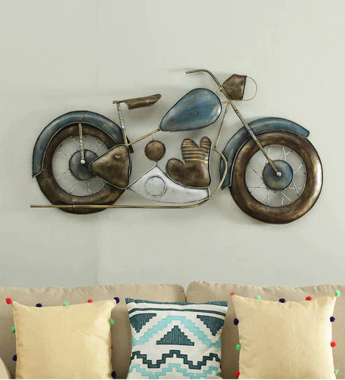 Iron Bike Wall Art In Green idekors