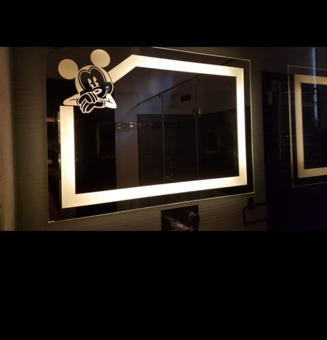 Led Sensor touch mirror rectangle idekors