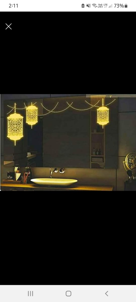 Led Sensor touch mirror rectangle idekors