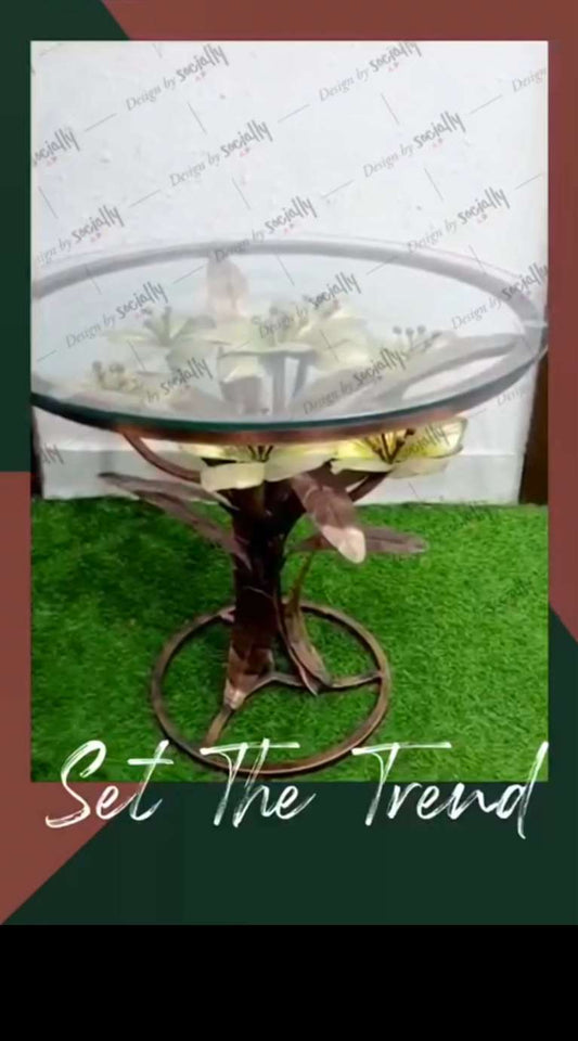 Metal Flower Table idekors