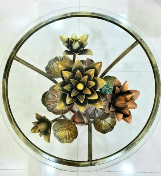 Metal Lotus Table idekors
