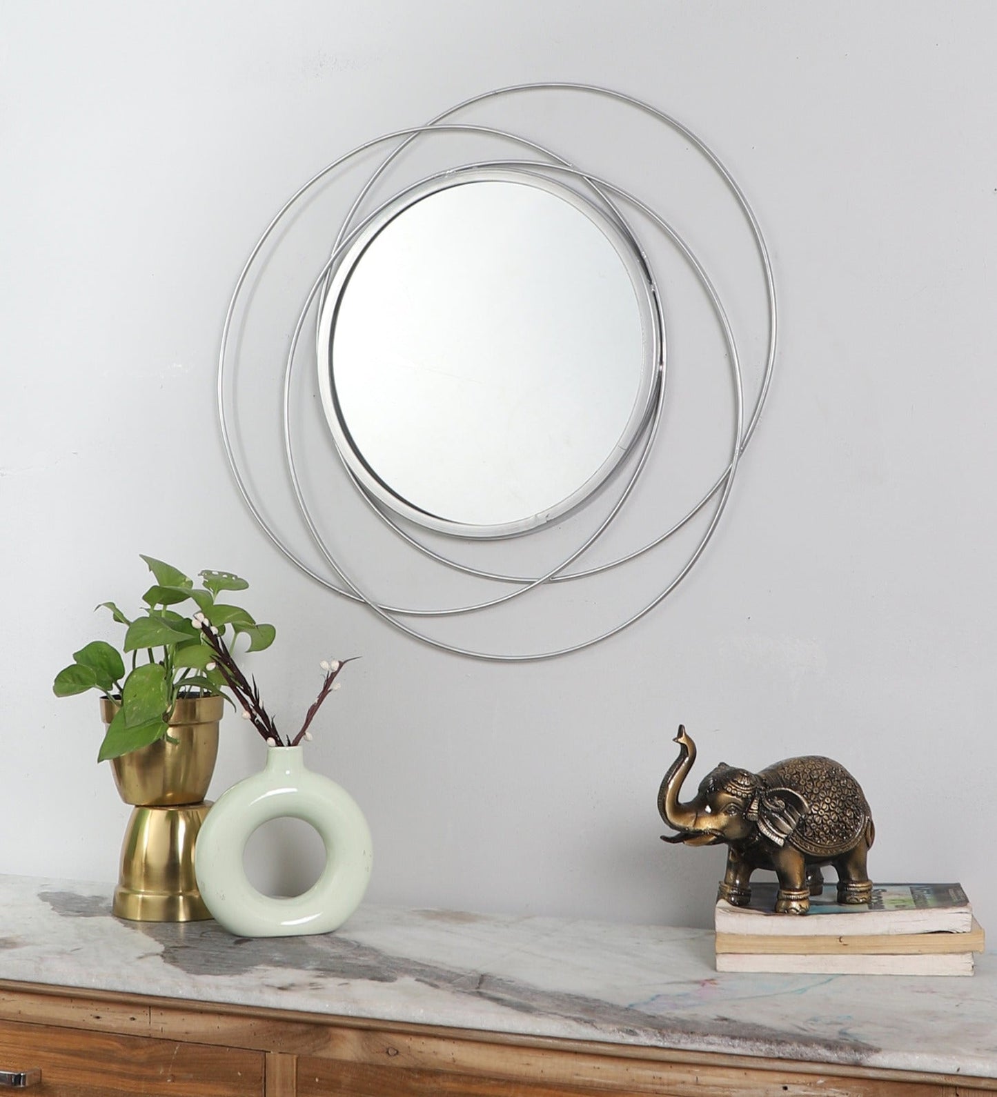 Metal Wall Mirror circles idekors
