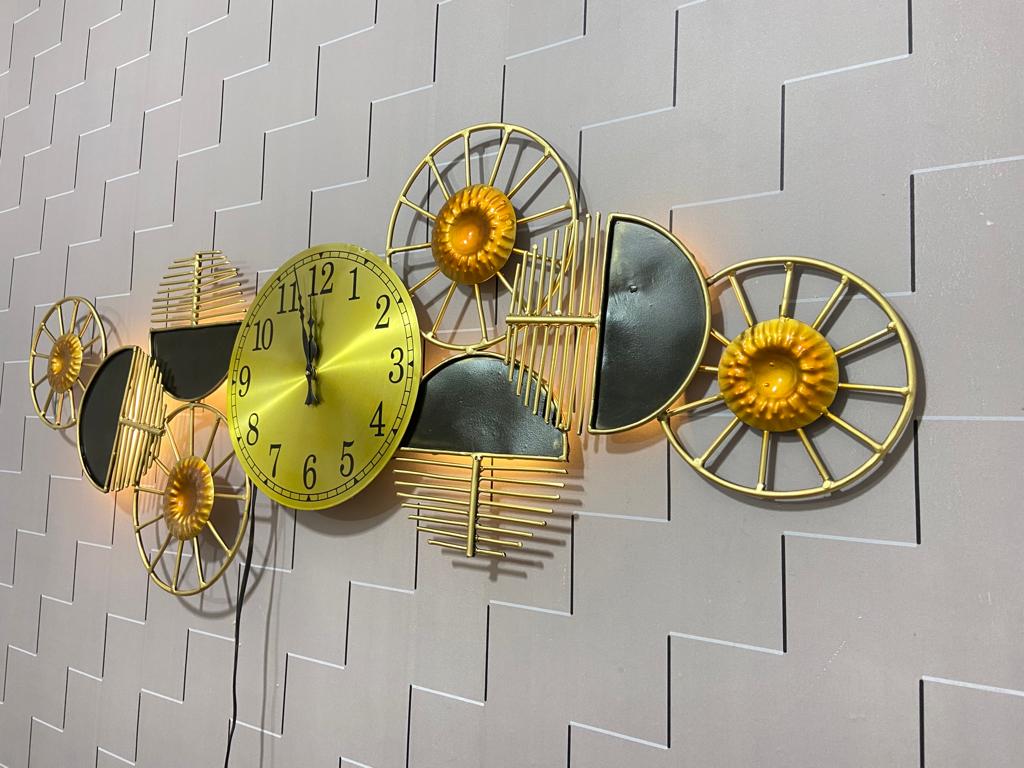 Modern clock panel wall decor idekors