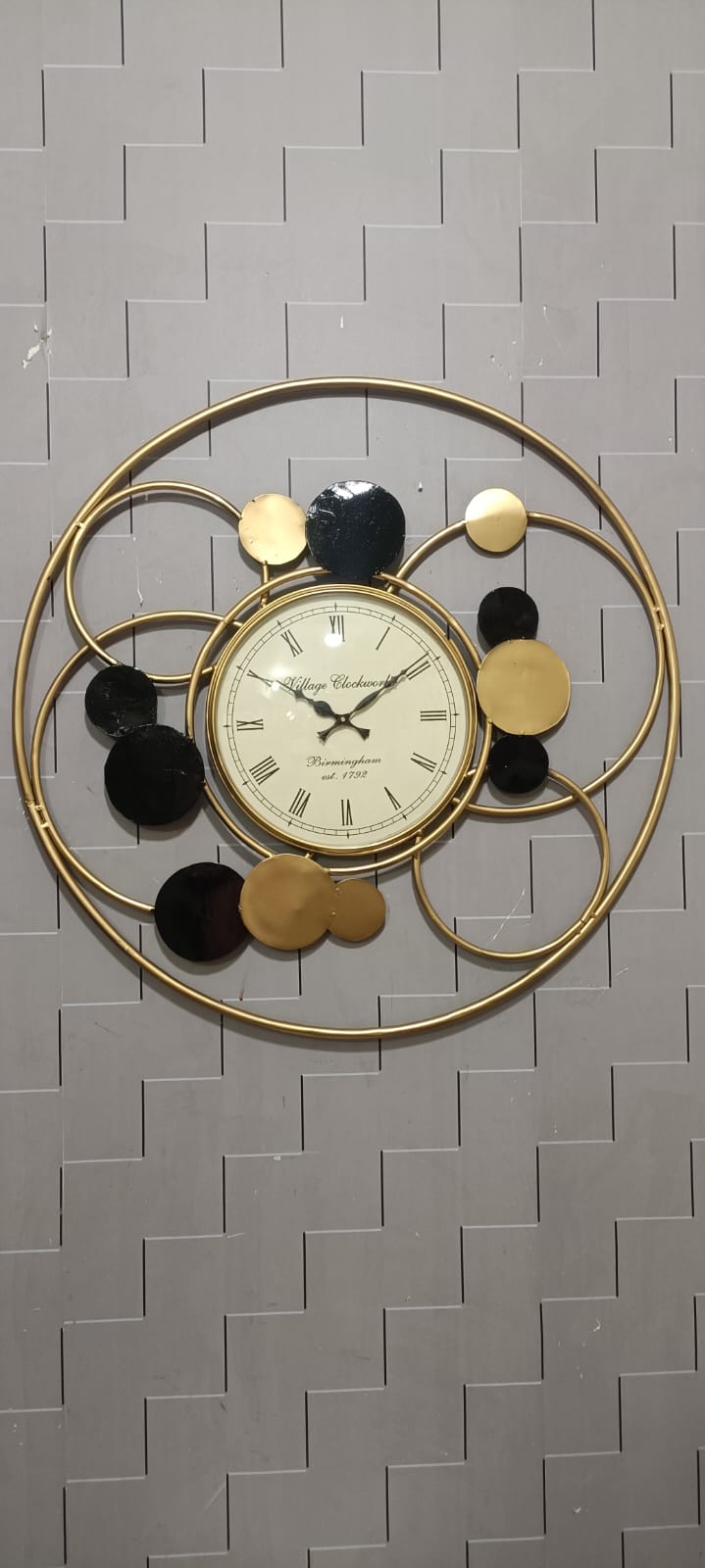 Modern clock panel wall decor idekors