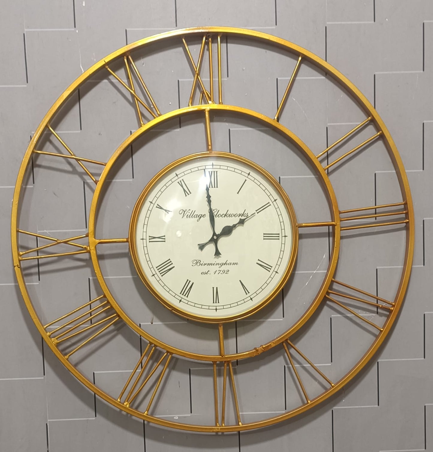 Modern clock panel wall decor idekors