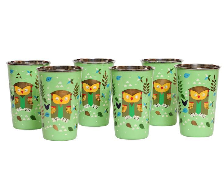 Stainless steel designer mug set of 6 pieces idekors