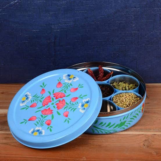 Steel spicebox traditional idekors