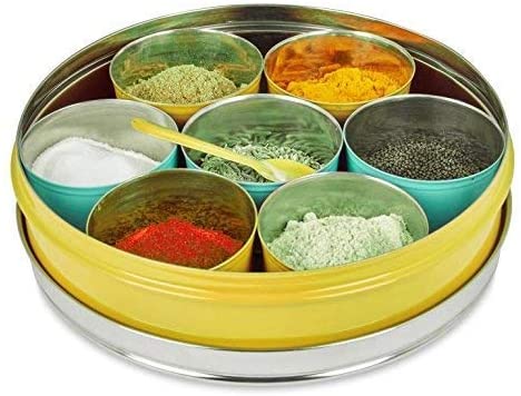 Steel spicebox traditional idekors