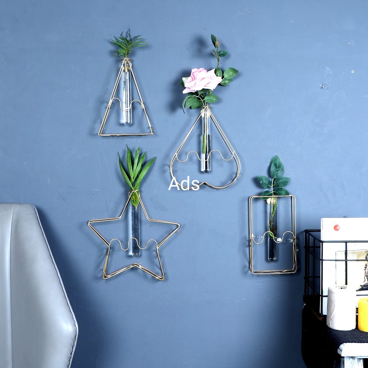 Test tube planter set of 4 idekors