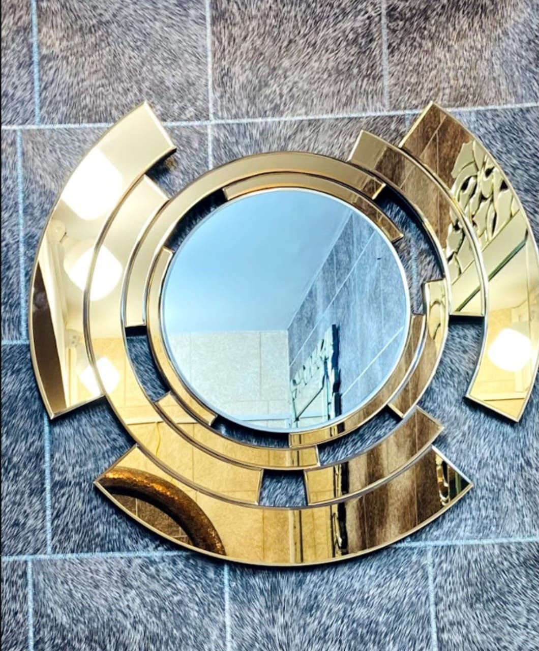 VENETIAN Elegant Classy Round Modern Designer Mirror for Home Decor idekors