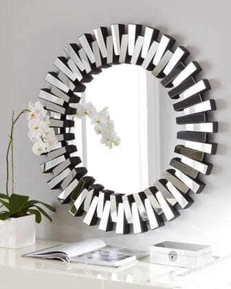 VENETIAN Elegant Classy Round Modern Designer Mirror for Home Decor idekors