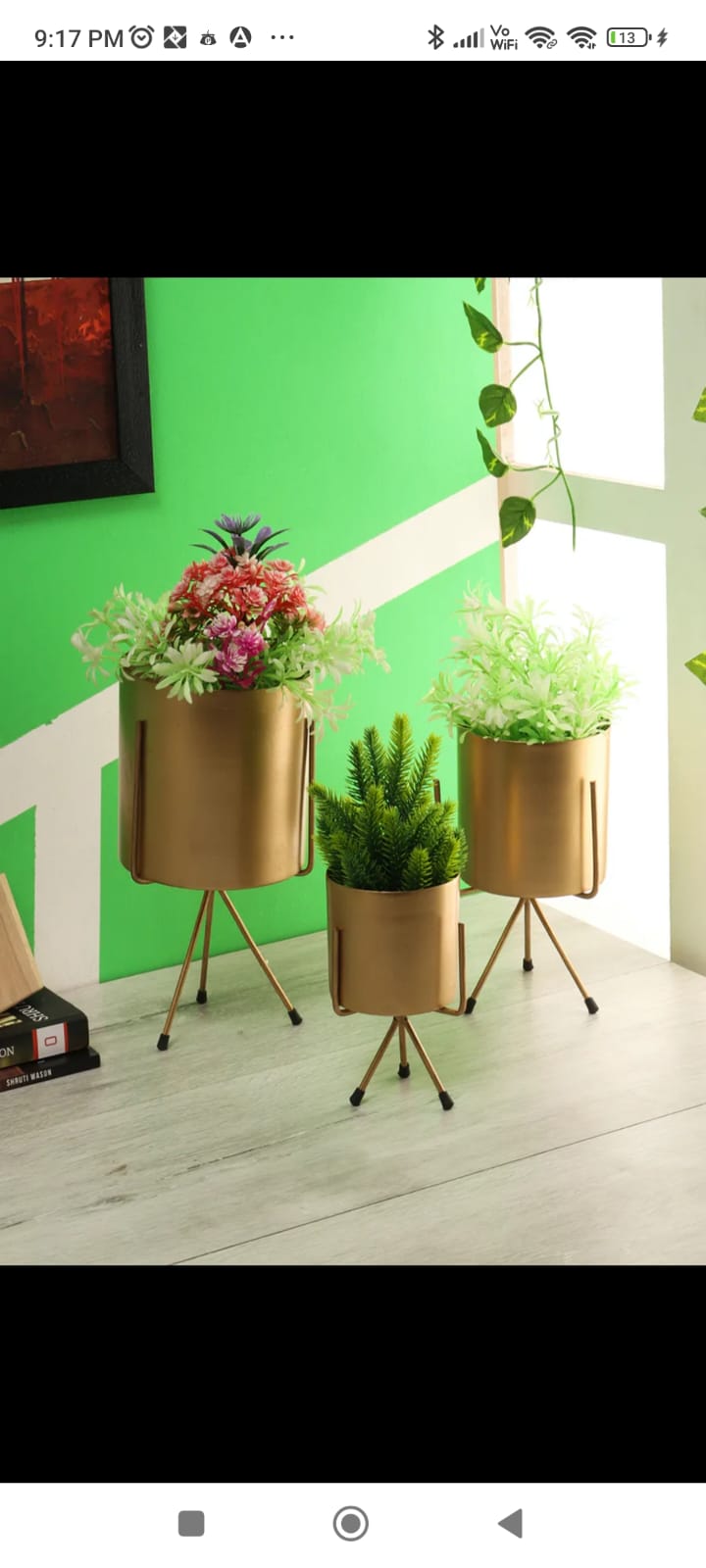 Votive Planter Stand set of 2 idekors