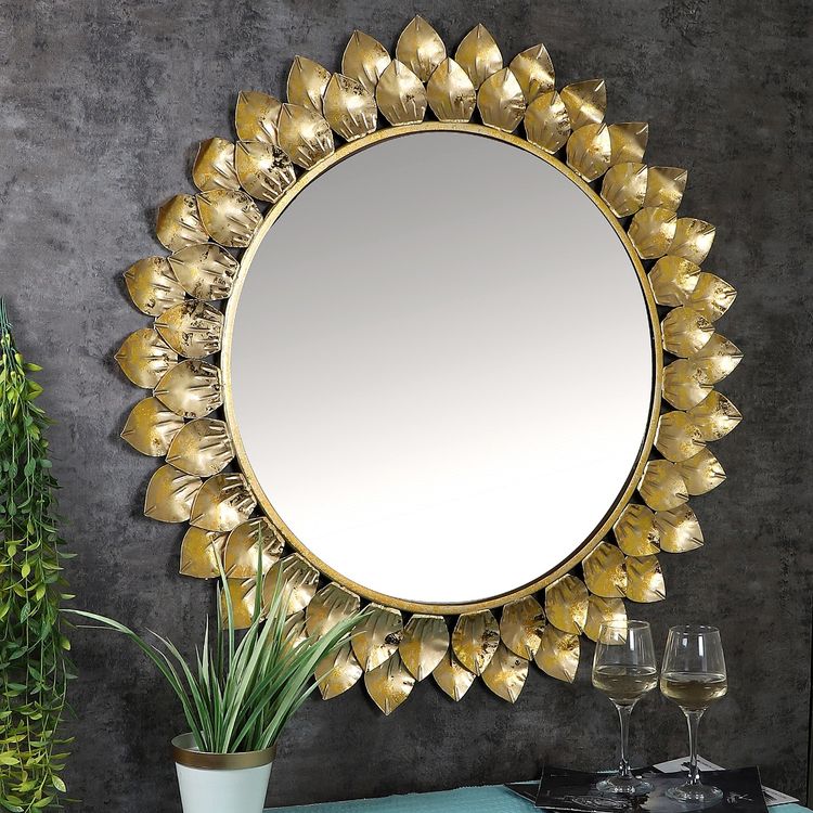 Metal Wall Mirror circles