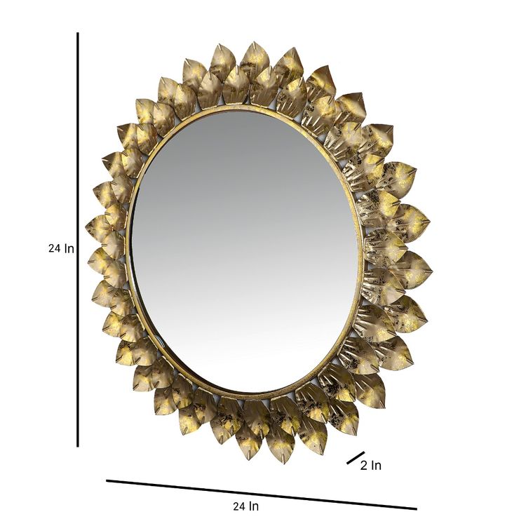 Metal Wall Mirror circles
