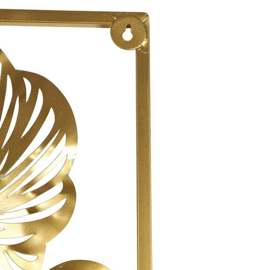 Rectangular flower wall decor set of 2