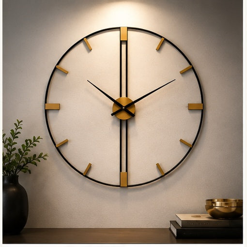 idekors Round Minimalist Wall Clock decorative wall clock for modern home decor