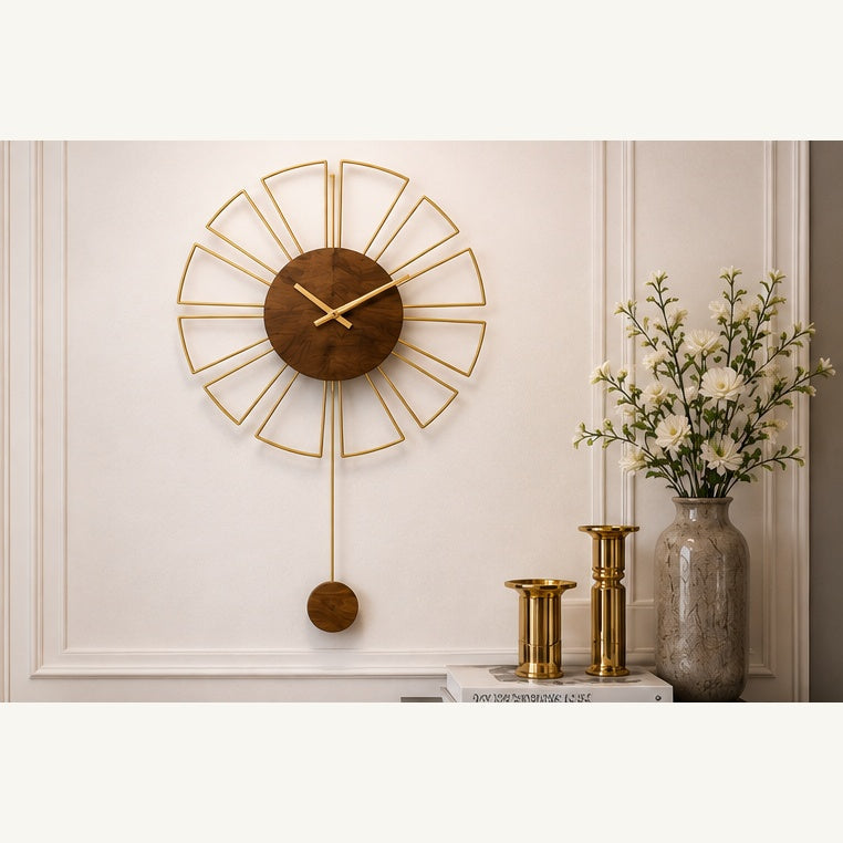 idekors Contemporary Linear Wall Clock decorative wall clock for modern home decor
