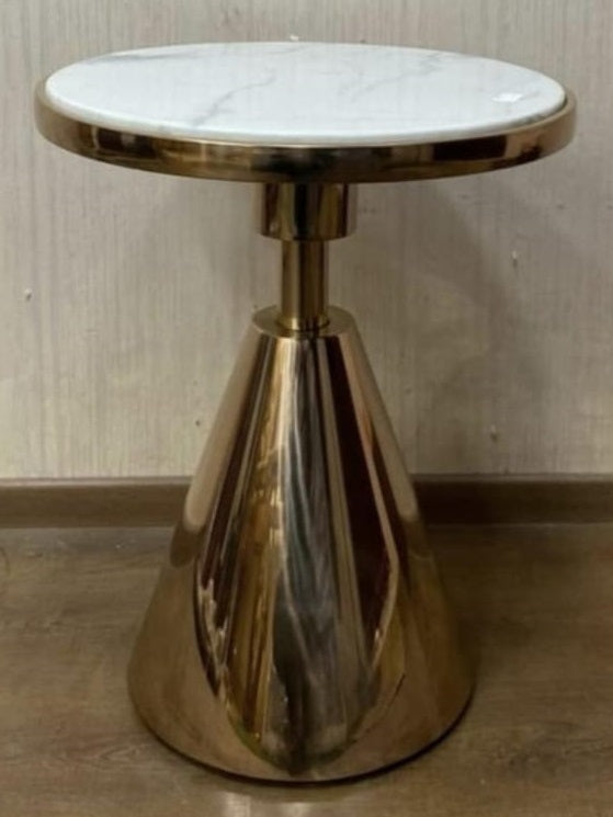 Center Table Small Coffee Table Marble Stainless Steel Corner Table Modern Minimalist Round Edge Table Creative Small Coffee Table Side Table End Table