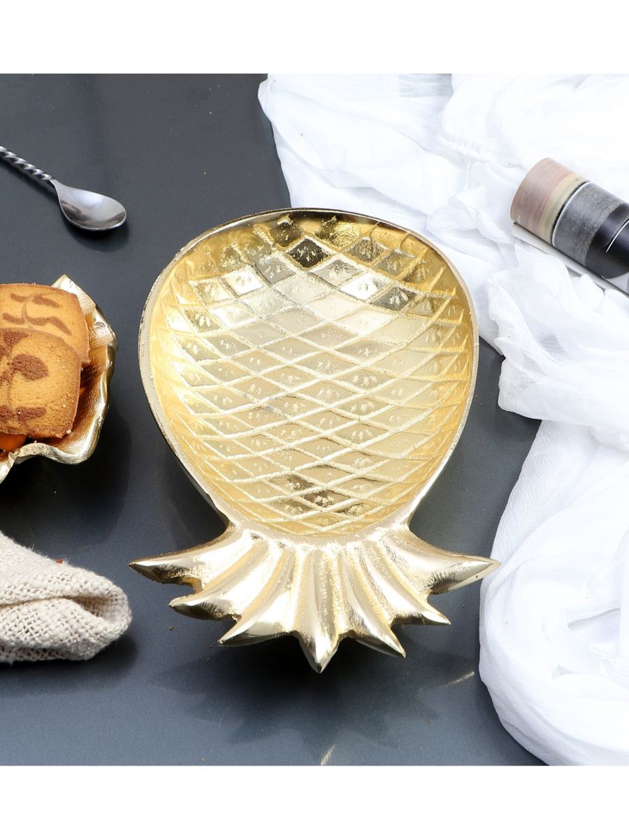 Aluminium Pineapple shape snack platter