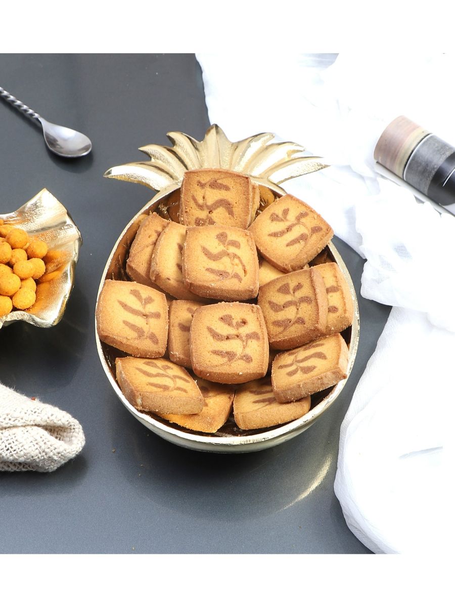 Aluminium Pineapple shape snack platter