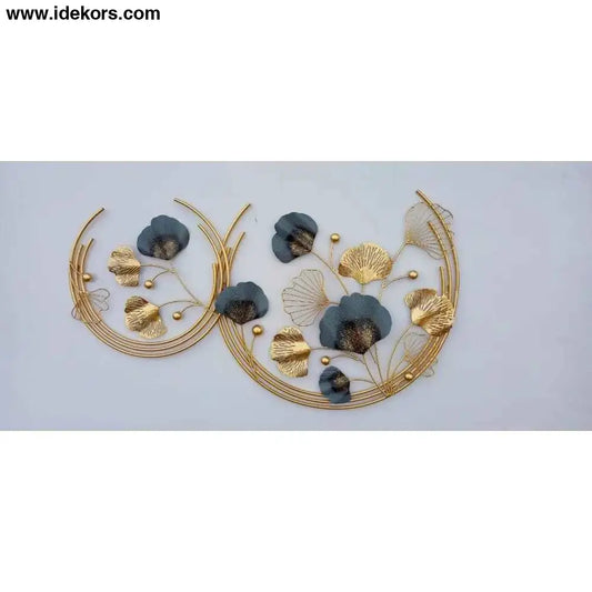2 circle gingko leaves Wall decor - 44*26 inches