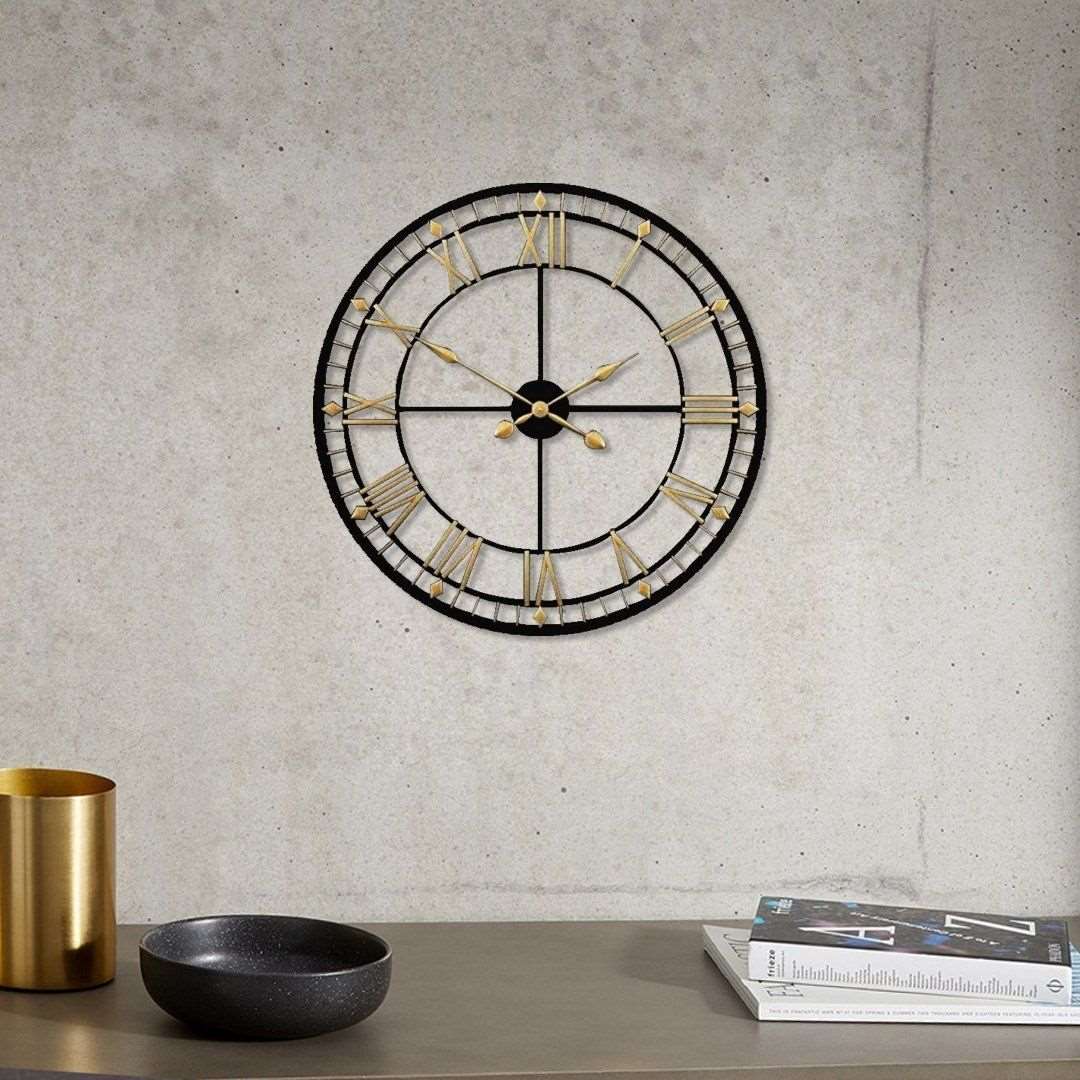 Metal Clock Panel 3 rings designer wall clock panel – idekors