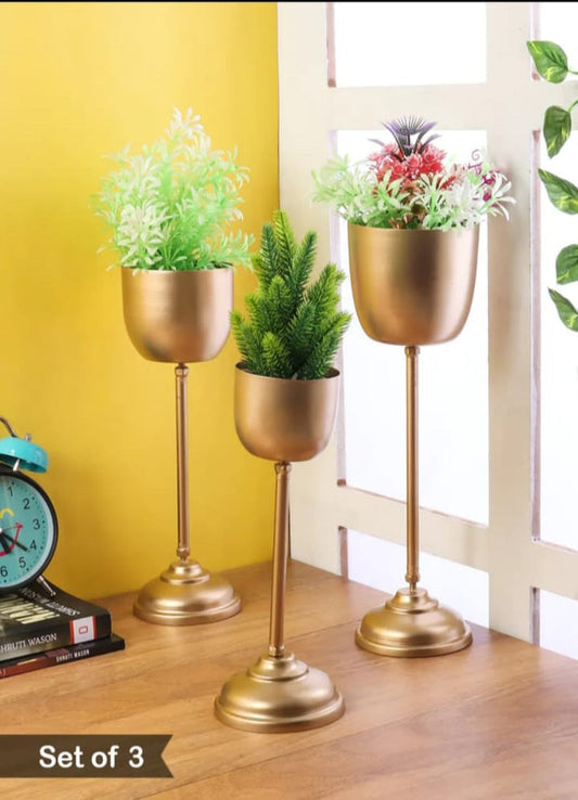 Detachable Metal Planter set of 3 idekors
