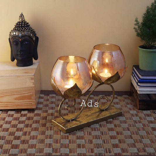 Double Lotus Tealight Holder idekors