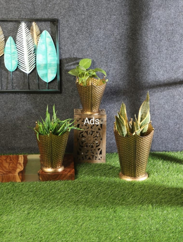 Flower pot shape planter set of 3 idekors