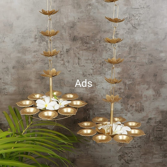 Hanging Dia / Peacock Urli Set of 2 idekors