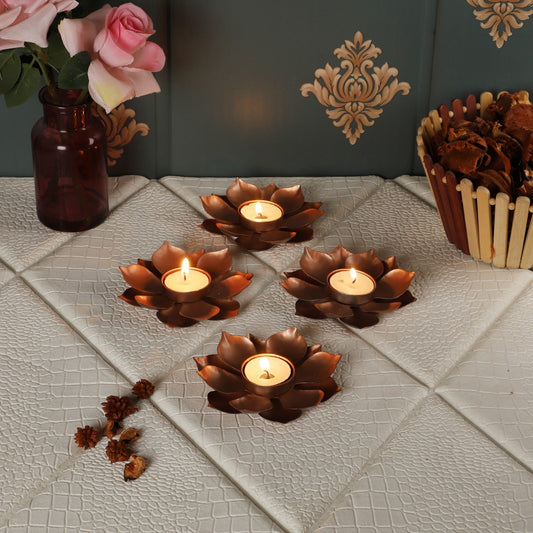 Flower tealight holder (10 pieces)