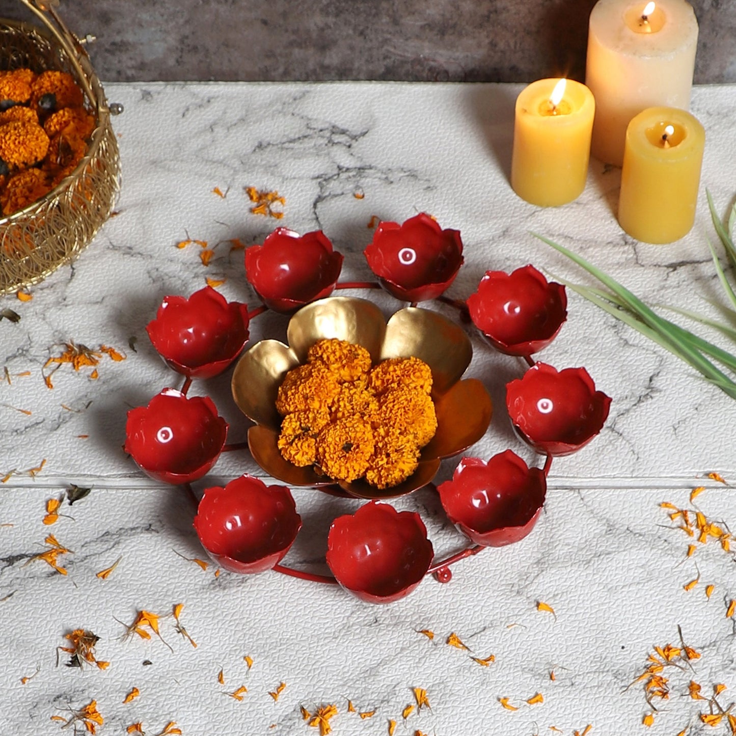 Tea light Urli set of 2