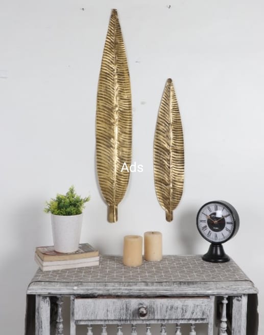 Long leaves wall decor set of 2 idekors