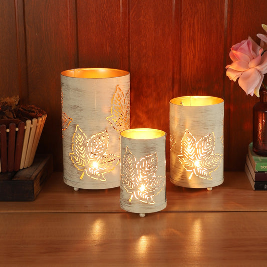 Metal Etching Votive Set of 3 idekors