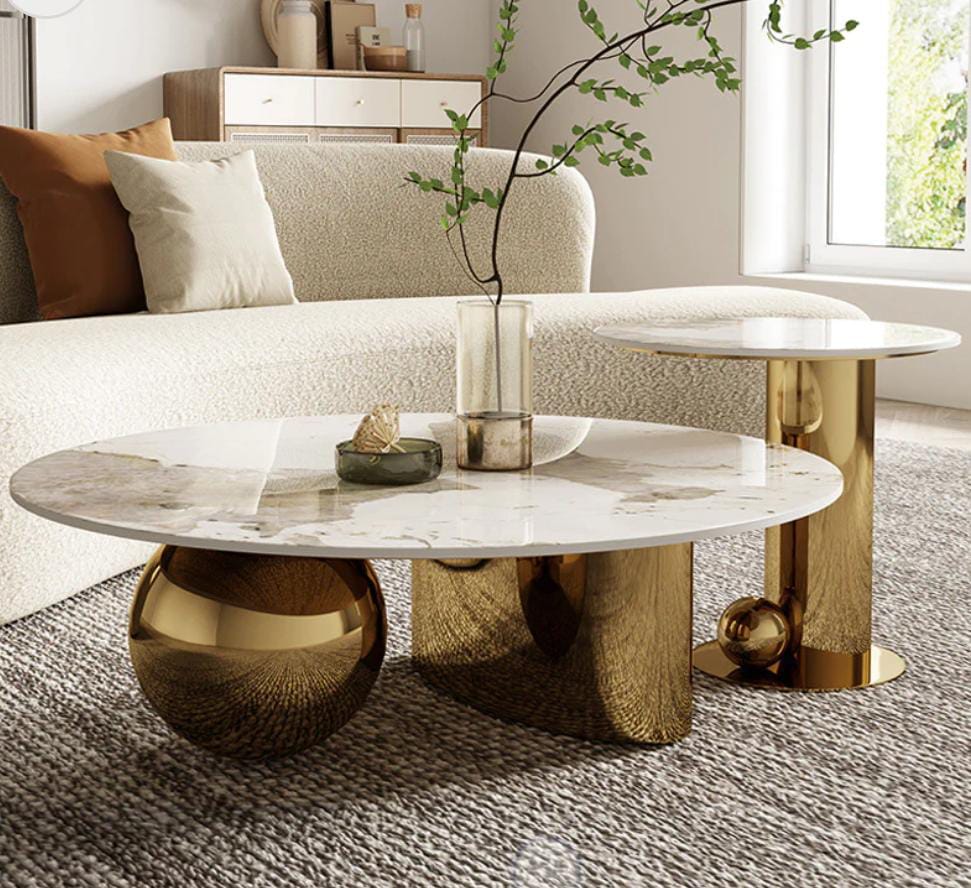Metal Stainless Steel Centre Table idekors