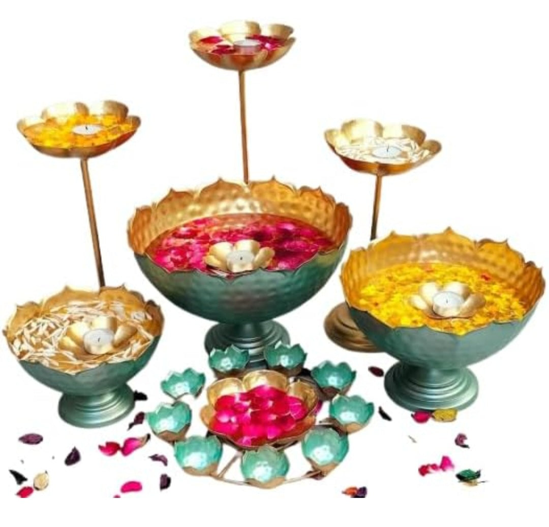 Taj Urli with center urli set of 10
