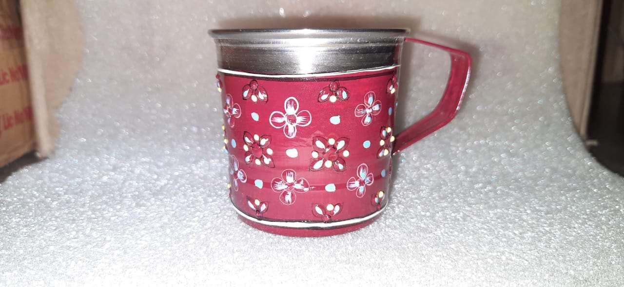 Stainless steel desginer cup set of 3 pieces idekors