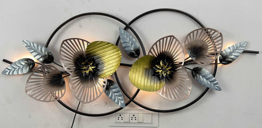 Wall Decor flowers with led light idekors