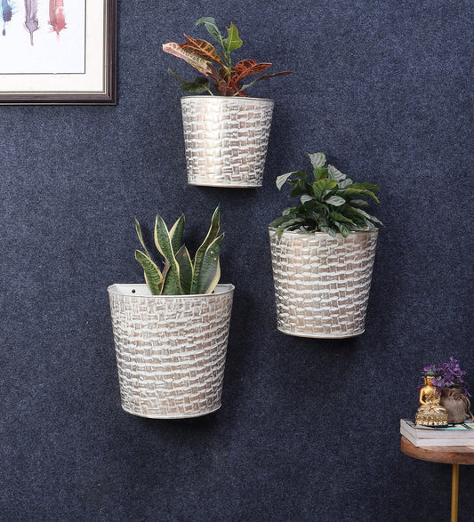 Wall Metal Planter set of 3 idekors