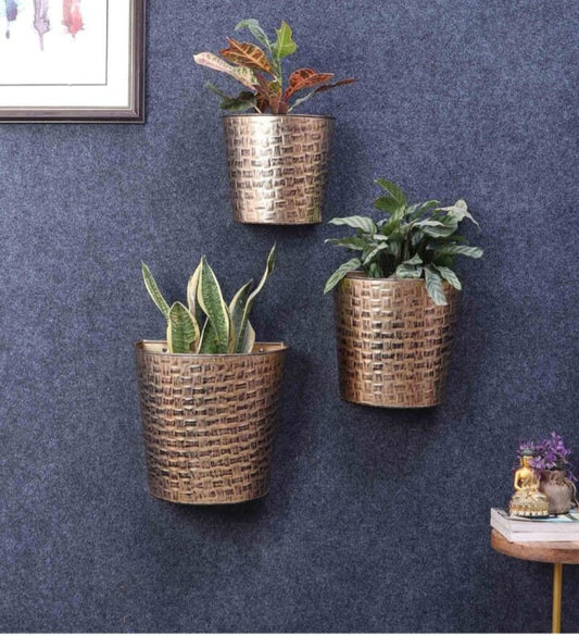 Wall Metal Planter set of 3 idekors