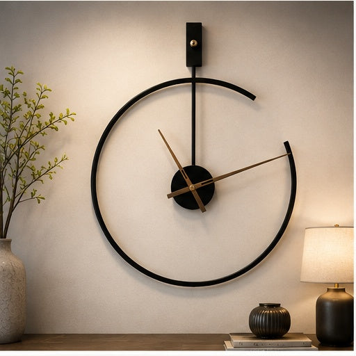 idekors Minimalist Open-Frame Wall Clock decorative wall clock for modern home decor